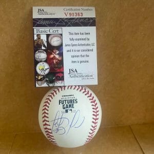 FERNANDO TATIS PADRES SIGNED AUTO 2018 FUTURES GAME BASEBALL JSA V90363