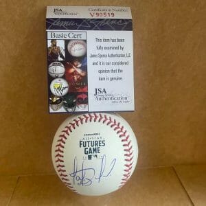 FERNANDO TATIS PADRES SIGNED AUTO 2018 FUTURES GAME BASEBALL JSA V90519