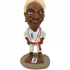 DENNIS HAYSBERT SIGNED JOBU FIGURE MAJOR LEAGUE AUTOGRAPH BECKETT WITNESS 2