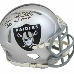 Raiders Jim Plunkett "SB XV MVP" Authentic Signed Speed Mini Helmet BAS Witness