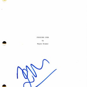 JIM STURGESS SIGNED AUTOGRAPH CROSSING OVER FULL MOVIE SCRIPT W/ HARRISON FORD