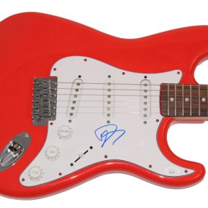 DAVE GROHL SIGNED AUTOGRAPH RED FENDER ELECTRIC GUITAR NIRVANA FOO FIGHTERS JSA
