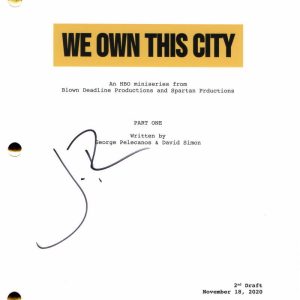 JON BERNTHAL SIGNED AUTOGRAPH WE OWN THIS CITY FULL PILOT SCRIPT - RARE!