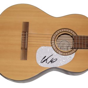 CHRIS LANE SIGNED AUTOGRAPH FULL SIZE FENDER ACOUSTIC GUITAR - GIRL PROBLEMS JSA