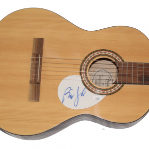 BILLY JOEL SIGNED AUTOGRAPH FULL SIZE FENDER ACOUSTIC GUITAR - THE STRANGER JSA