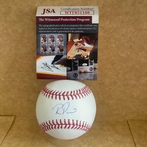 REGINALD PRECIADO CHICAGO CUBS SIGNED AUTOGRAPHED M.L. BASEBALL JSA WIT851108