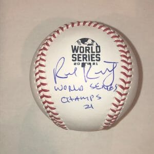 RICK KRANITZ Signed Official 2021 WORLD SERIES Baseball Beckett (BAS) w/ Inscr