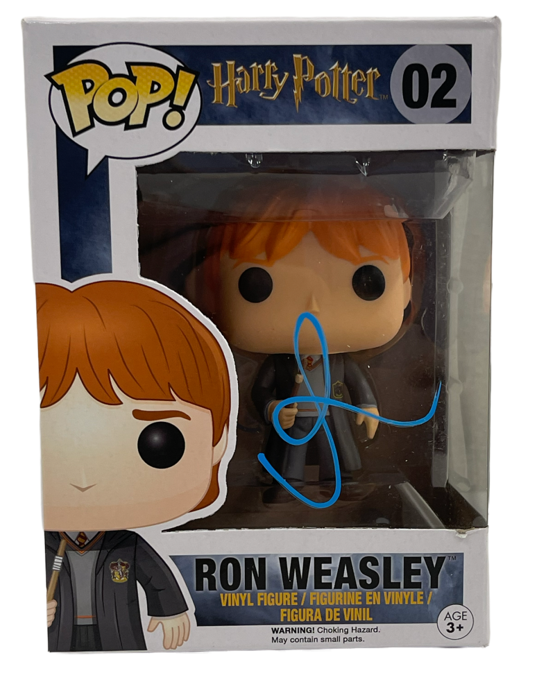 RUPERT GRINT SIGNED HARRY POTTER 02 FUNKO FIGURE RON WEASLEY AUTOGRAPH ...