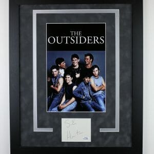 S.E. Hinton "The Outsiders" Author AUTOGRAPH Signed Framed 16x20 Display ACOA