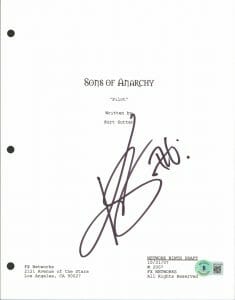 KIM COATES AUTHENTIC SIGNED 8.5×11 SONS OF ANARCHY SCRIPT COVER BAS #BF24166 COLLECTIBLE MEMORABILIA