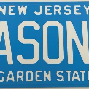 ARI LEHMAN SIGNED FRIDAY THE 13TH LICENSE PLATE INSCRIPTION AUTOGRAPH BECKETT 3