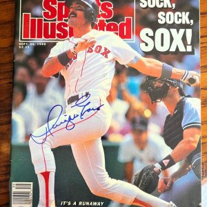 Dwight Evans signed autographed sports illustrated magazine Boston Red Sox