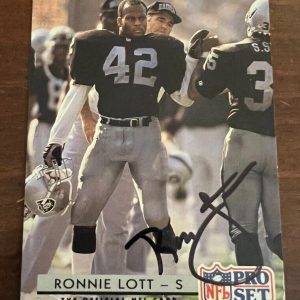Ronnie Lott signed autographed 1992 Pro Set Card #212