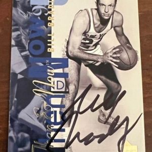 BILL BRADLEY AUTHENTIC SIGNED AUTOGRAPHED 1994 Upper Deck Then and Now #356