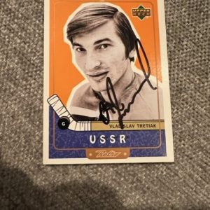 Vladislav Tretiak Signed Autographed 1999-00 Upper Deck Retro Card