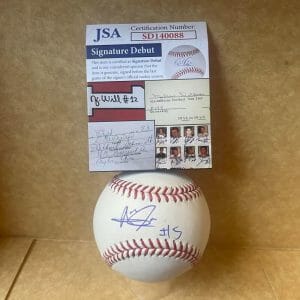 ALERICK SOULARIE MINNESOTA TWINS SIGNATURE DEBUT SIGNED M.L. BASEBALL JSA SD1400