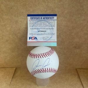 LUIS MEDINA NEW YORK YANKEES SIGNED AUTOGRAPHED M.L. BASEBALL PSA IC20323