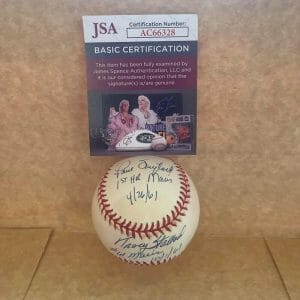 STALLARD/FOYTACK/FISHER MARIS SIGNED VINTAGE A.L. BASEBALL JSA AC66328