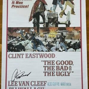 Clint Eastwood Signed Autographed 24x36 Good Bad Ugly Poster Beckett Certified