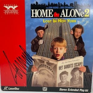 DONALD TRUMP Signed Autograph HOME ALONE 2 Laser Disc JSA LOA