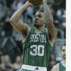 BOSTON CELTICS GERALD GREEN JUMP SHOT SIGNED 8X10