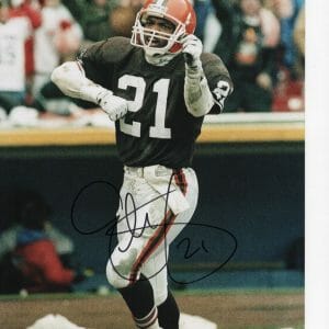 CLEVELAND BROWNS ERIC METCALF SIGNED 8X10