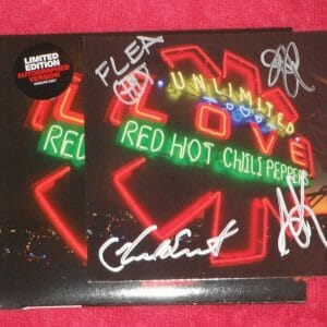 RED HOT CHILI PEPPERS SIGNED UNLIMITED LOVE CD COVER