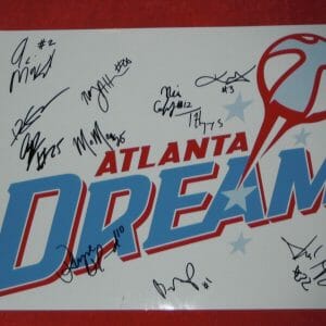 2022 ATLANTA DREAM TEAM SIGNED 11X14 RHYNE HOWARD
