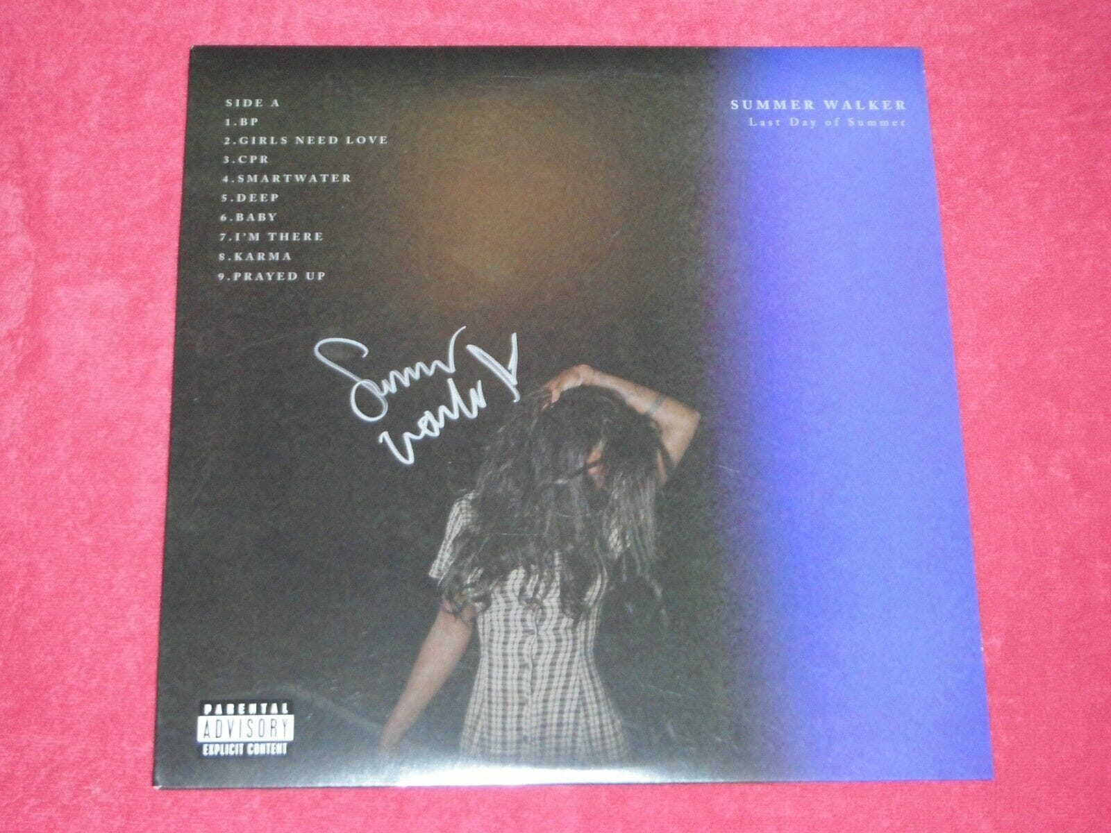 Summer Walker Signed In Silver Last Day Of Summer Vinyl Album Autographia