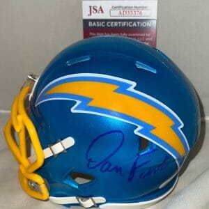 Dan Fouts San Diego Chargers signed Flash mini helmet autographed JSA