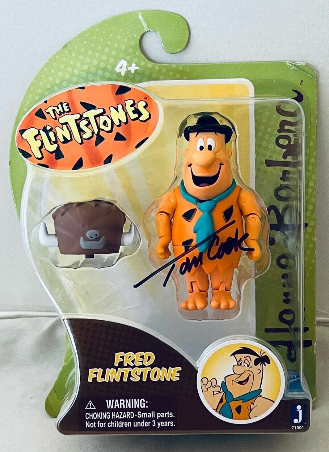 Tom Cook Flintstones signed Fred Flintstone 3 1/2 Figure autographed ...