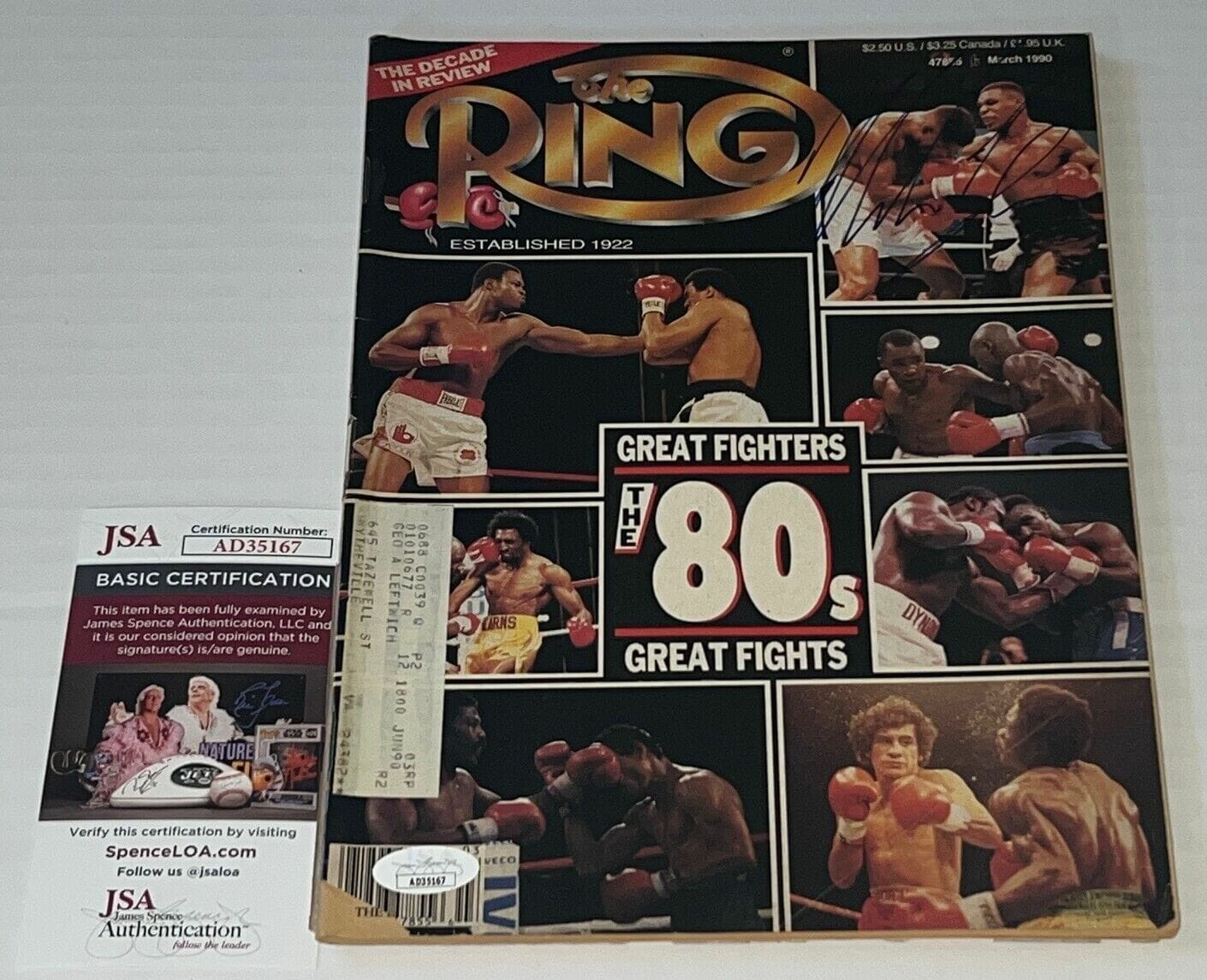 Mike Tyson Iron Mike signed The Ring Magazine autographed Boxing Champ ...