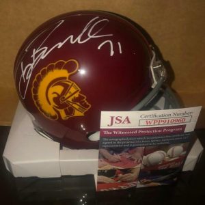 TONY BOSELLI USC TROJANS SIGNED RIDDELL MINI HELMET JSA COA WPP910960