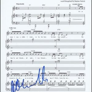 Andrew Rannells "The Book of Mormon" AUTOGRAPH Signed 'I Believe' Sheet Music