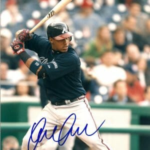 YUNEL ESCOBAR ATLANTA BRAVES AUTOGRAPHED SIGNED 8X10 PHOTO W/COA