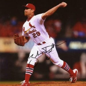 ZACH DUKE ST. LOUIS CARDINALS SIGNED AUTOGRAPHED ACTION 8X10 PHOTO W/COA