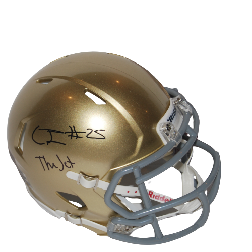 CHRIS TYREE signed (NOTRE DAME IRISH) The Jet Speed mini football ...