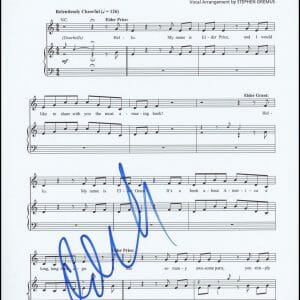Andrew Rannells "The Book of Mormon" AUTOGRAPH Signed 'Hello!' Sheet Music ACOA