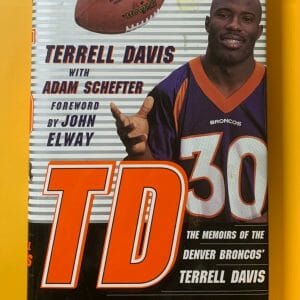 TERRELL DAVIS SIGNED BOOK TD DREAMS IN MOTION W/ COA