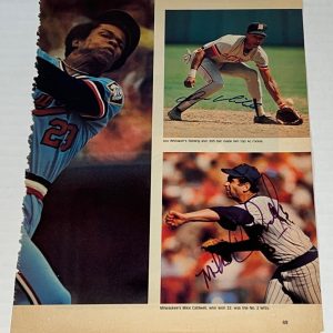Lou Whitaker & Mike Caldwell signed Magazine Page autographed