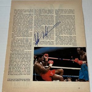 Matthew Saad Muhammad & Dwight Muhammad Qawi signed Boxing Magazine Page 2