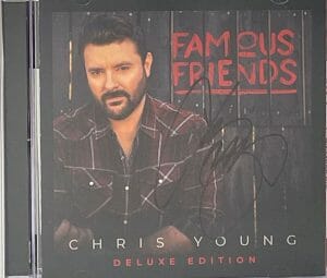 CHRIS YOUNG SIGNED AUTOGRAPH CD “FAMOUS FRIENDS” COUNTRY MUSIC JSA COA COLLECTIBLE MEMORABILIA