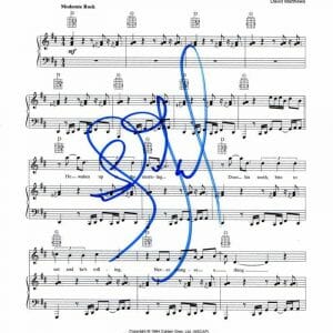 STEFAN LESSARD SIGNED AUTOGRAPH ANTS MARCHING SHEET MUSIC - DAVE MATTHEWS BAND
