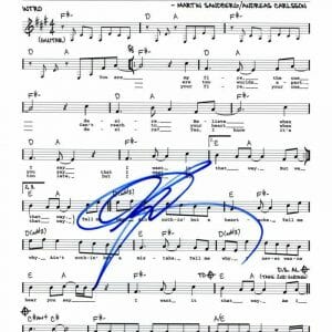 NICK CARTER SIGNED AUTOGRAPH I WANT IT THAT WAY SHEET MUSIC - BACKSTREET BOYS