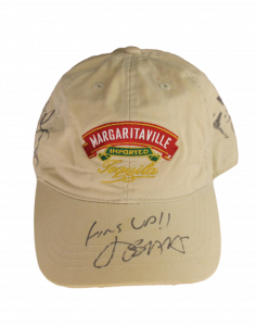 JIMMY BUFFETT & THE CORAL REEFER BAND SIGNED AUTOGRAPH HAT – MAC MCANALLY +3 JSA COLLECTIBLE MEMORABILIA