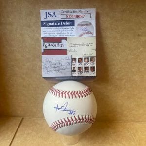 ALERICK SOULARIE MINNESOTA TWINS SIGNATURE DEBUT SIGNED M.L. BASEBALL JSA SD1400