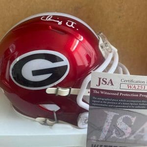 CHANNING TINDALL GEORGIA SIGNED AUTOGRAPHED FLASH MINI HELMET JSA WA251110