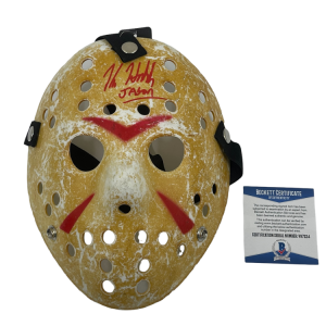 KANE HODDER JASON VOORHEES FRIDAY THE 13TH SIGNED MASK AUTOGRAPH BECKETT COA 2