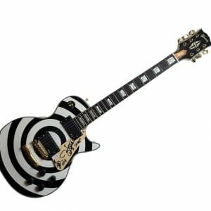 Zakk Wylde Signed w Sketch Gibson Bullseye Style Guitar UACC AFTAL RACC TS ACOA