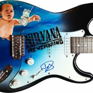 Nirvana Dave Grohl Signed Fender Hand Airbrushed Painting Guitar Foo Fighters
